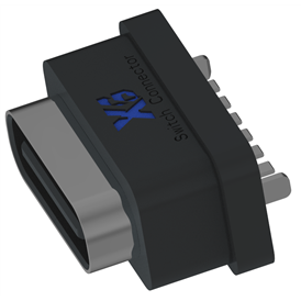 XB-ATCF-06-027 TYP C 6P vertikaler wasserdichter Sockel H=6.8mm (mit Stahlblech)